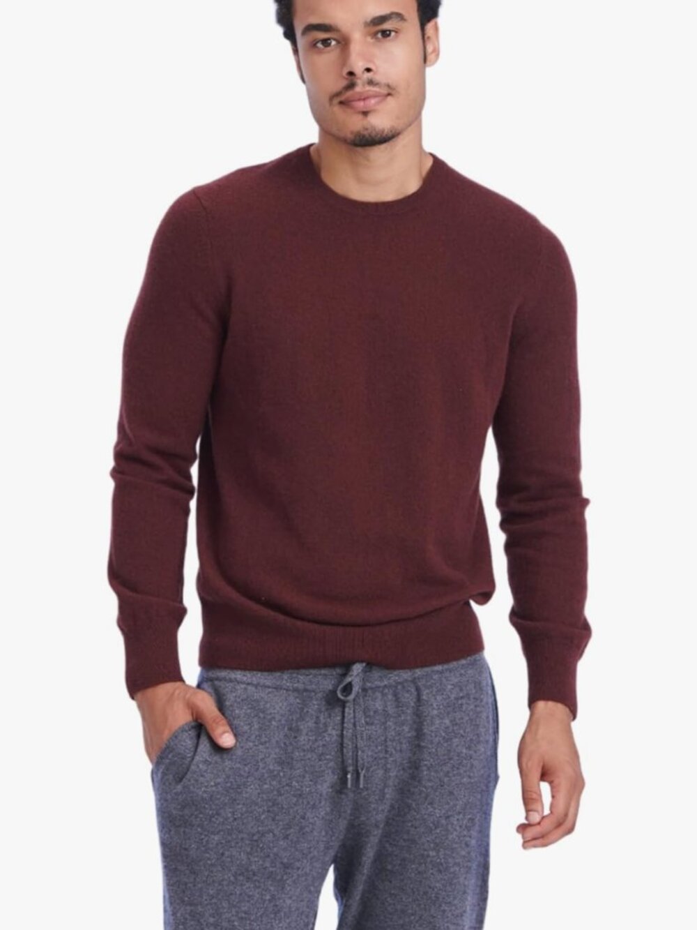 Naadam The Original Cashmere Crewneck Sweater Size S Chocolate Brown